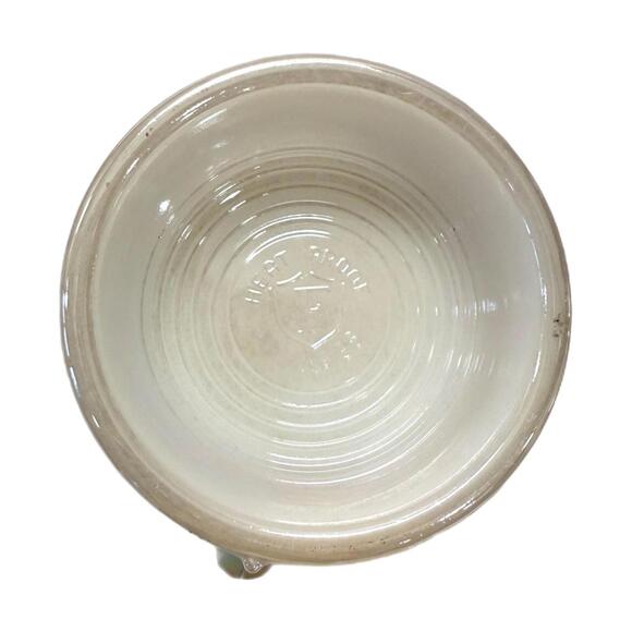 Vintage Federal Glass Moonglow Iridescent Milk Glass Beer Stein Embossed Tavern - Picture 5 of 5